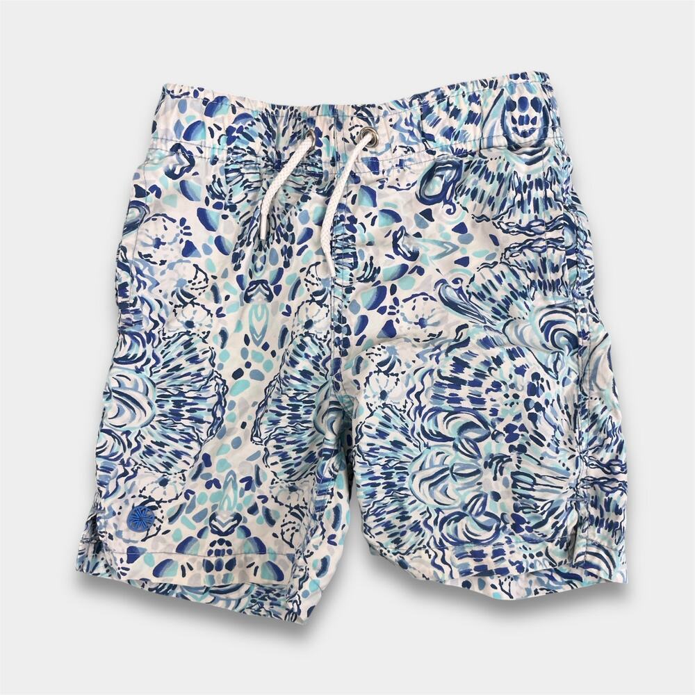 Lilly Pulitzer Junior Capri Trunk Resort White Call My Shell Phone XS